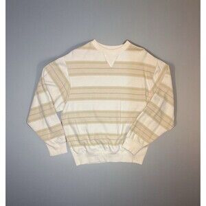 Urban Outfitters NEW* Women’s Cream Pullover Stripe Skater Sweatshirt Sz S/M